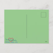 CARTE POSTALE D'HIVER AUX BAIES ROUGES (Dos)