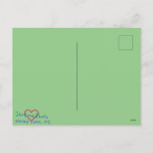 CARTE POSTALE D'HIVER BAIES ROUGES (Dos)