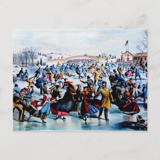 Carte postale d'hiver de Central Park (Devant)