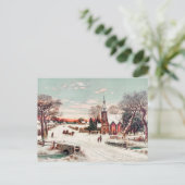 Carte postale d'hiver vintage (Debout devant)