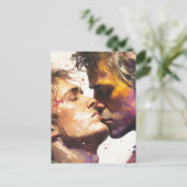 Carte postale d'hommes amoureux (Debout devant)