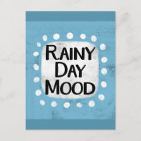 Carte postale d'humeur de jour de pluie