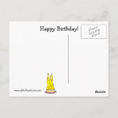 Carte postale d'humour d'anniversaire "Spectickles (Dos)