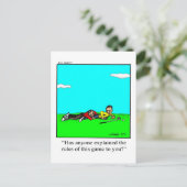 Carte postale d'humour de golf amusant (Debout devant)