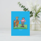 Carte postale d'humour de golf hilarant (Debout devant)