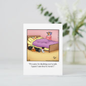 Carte postale d'humour hilarant sur le golf (Debout devant)