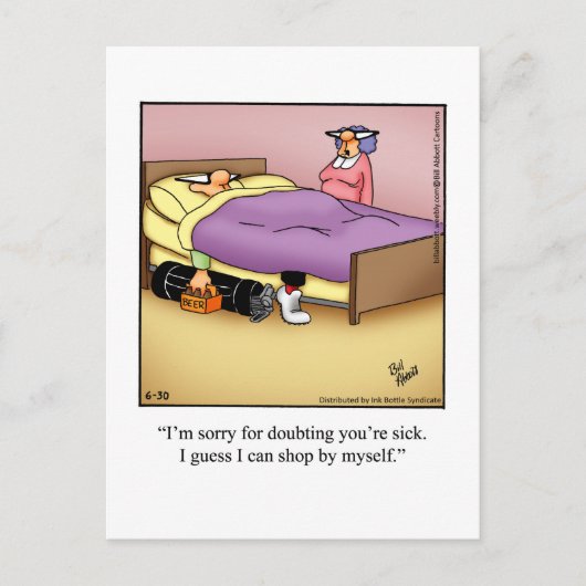 Carte postale d'humour hilarant sur le golf (Devant)