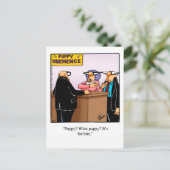 Carte postale d'humour sur le mariage " Spectickle (Debout devant)