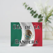 Carte Postale Día de la Bandera (Mexican Flag Day) (Debout devant)
