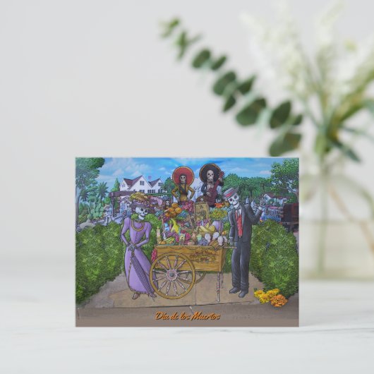 Carte Postale Dia de los Muertos (Debout devant)