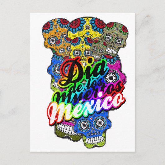 CARTE POSTALE DIA DE LOS MUERTOS (Devant)