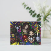 Carte postale "Dia de los Muertos" (Debout devant)