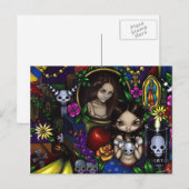 Carte postale "Dia de los Muertos" (Devant / Derrière)