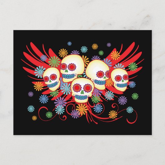 Carte postale Dia de los Muertos (Devant)