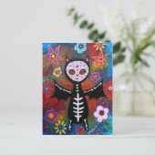 Carte Postale Dia de los Muertos Bat par Prisarts (Debout devant)
