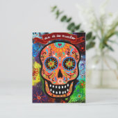 CARTE POSTALE DIA DE LOS MUERTOS CALAVERA (Debout devant)