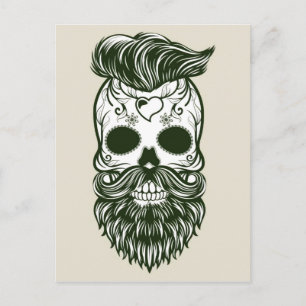 Carte Postale Dia De Los Muertos/ Hipster Sketch