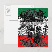 Carte Postale Dia de los Muertos (Jour des morts) (Devant / Derrière)