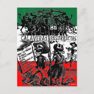 Carte Postale Dia de los Muertos (Jour des morts)