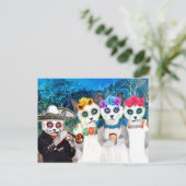 Carte postale Dia De Los Muertos Kittens (Debout devant)