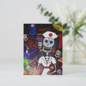 CARTE POSTALE DIA DE LOS MUERTOS NURSE (Debout devant)
