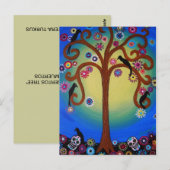 CARTE POSTALE DIA DE LOS MUERTOS TREE (Devant / Derrière)