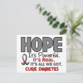 Carte Postale Diabète HOPE 1 (Debout devant)