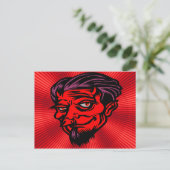 Carte Postale Diable à face rouge (Debout devant)