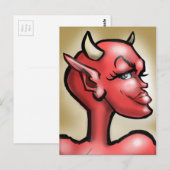 Carte Postale Diable de femme (Devant / Derrière)