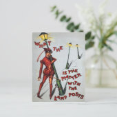 Carte Postale Diable vintage (Debout devant)