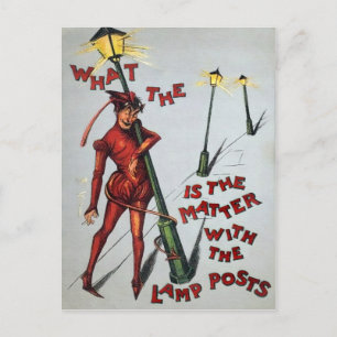 Carte Postale Diable vintage