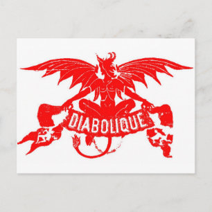 Carte Postale Diabolique Diable Satan Vintage Cigar Étiquette Ar