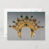 Carte Postale Diadem russe, or serti de perles (Devant / Derrière)