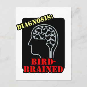 Carte Postale Diagnostic : Brainé par les oiseaux