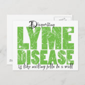 Carte Postale Diagnostic de la maladie de Lyme (Devant / Derrière)
