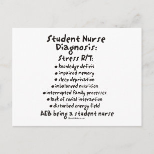 Carte Postale Diagnostic des infirmières étudiantes : Stress
