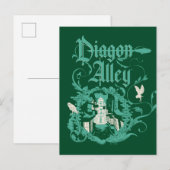 Carte Postale DIAGON ALLEY™ Graphique Vintage (Devant / Derrière)