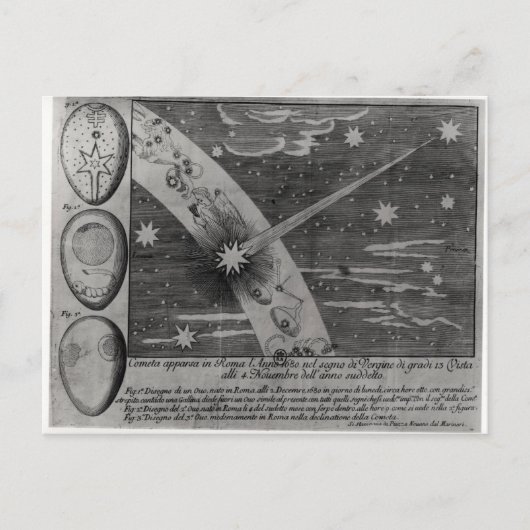 Carte Postale Diagramme astrologique de la comète (Devant)