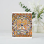 Carte Postale Diagramme cosmique Mandala pour la méditation (Debout devant)