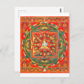 Carte Postale Diagramme cosmique Mandala pour la méditation (Devant / Derrière)