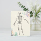 Carte Postale diagramme de fleur squelette de l'anatomie médical (Debout devant)