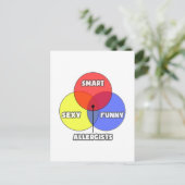 Carte Postale Diagramme de Venn .. Allergisme (Debout devant)