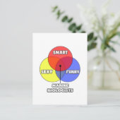 Carte Postale Diagramme de Venn .. Biologistes marins (Debout devant)