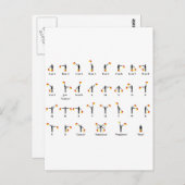 Carte Postale Diagramme d'indicateur de sémaphore (Devant / Derrière)