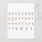 Carte Postale Diagramme d'indicateur de sémaphore (Devant)