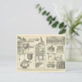 Carte Postale Diagramme d'une brasserie (Debout devant)