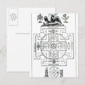 Carte Postale Diagramme mystique de Solomon (Devant / Derrière)