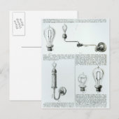 Carte Postale Diagrammes d'ampoules et leurs supports (Devant / Derrière)