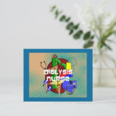 Carte Postale Dialyse Infirmière cadeaux d'art (Debout devant)