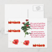 Carte Postale Diamant dans mes yeux (Devant / Derrière)